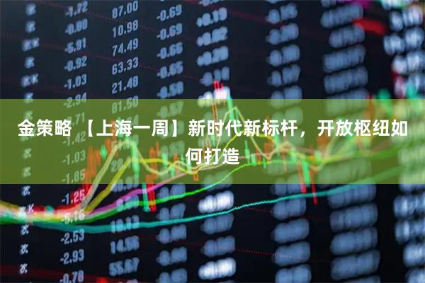 金策略 【上海一周】新时代新标杆，开放枢纽如何打造