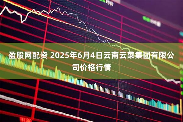 盈股网配资 2025年6月4日云南云菜集团有限公司价格行情